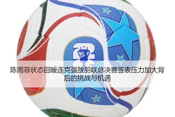 陈雨菲状态回暖连克强敌羽联总决赛签表压力加大背后的挑战与机遇